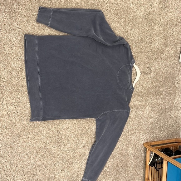 Comfort Colors Navy Garment Dyed Sweatshirt UVA Size Small Crew Neck - Picture 4 of 6